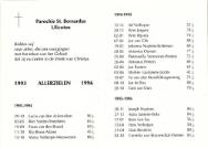 Ulicoten - Parochie H. Bernardus (1993-1996)