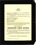 Gerard Van Hoek (overl. 29-12-1917)